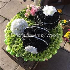 Crown green bowling floral tribute