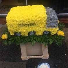 Truck floral tribute